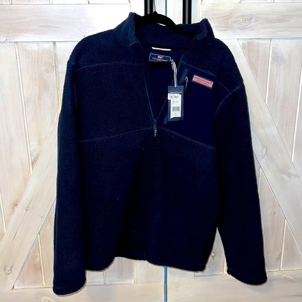 Vineyard Vine brand new half zip L